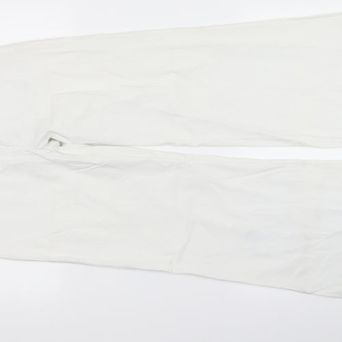 La Bella Womens White   Trousers  Size 14 L26 in