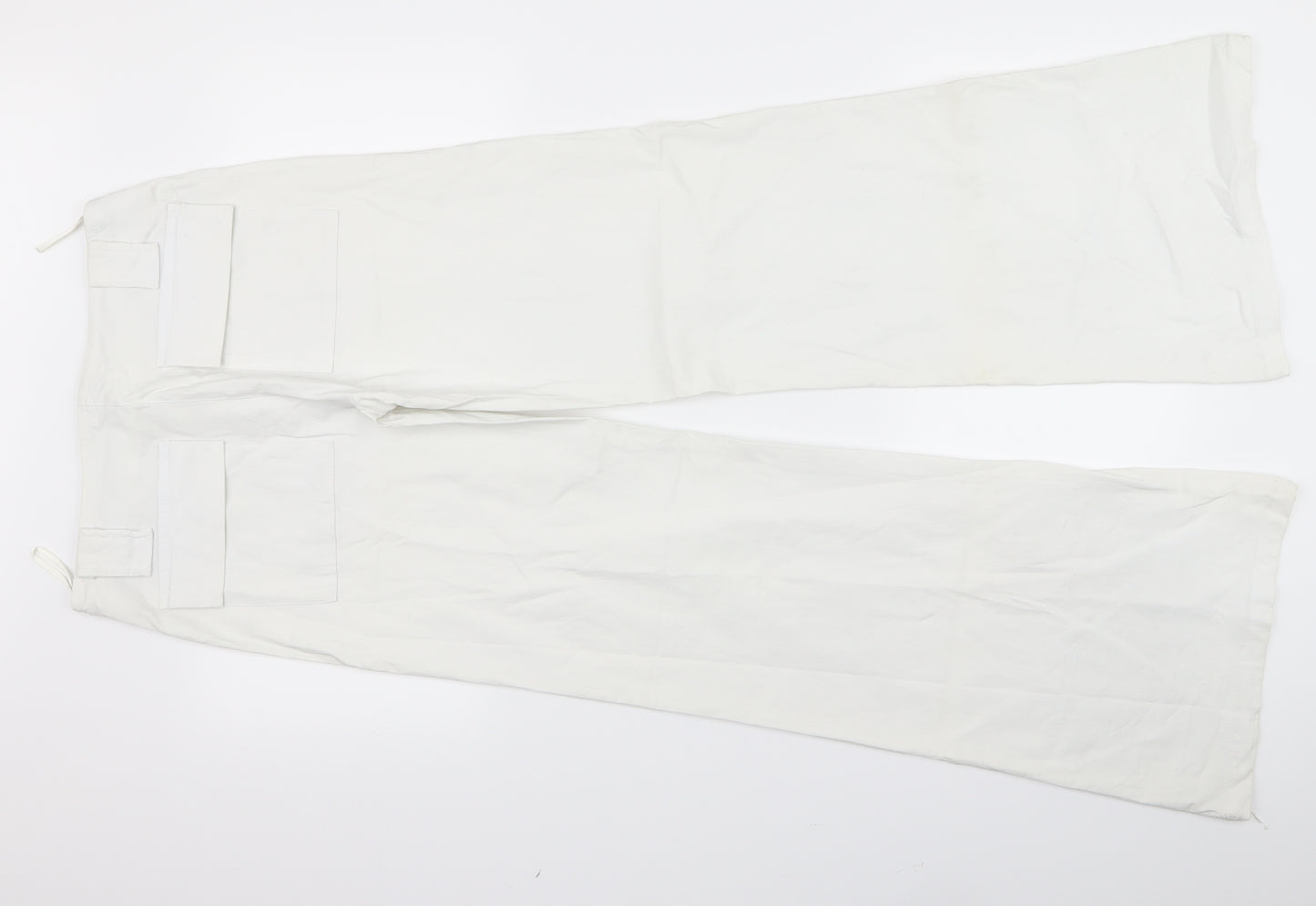 La Bella Womens White   Trousers  Size 14 L26 in