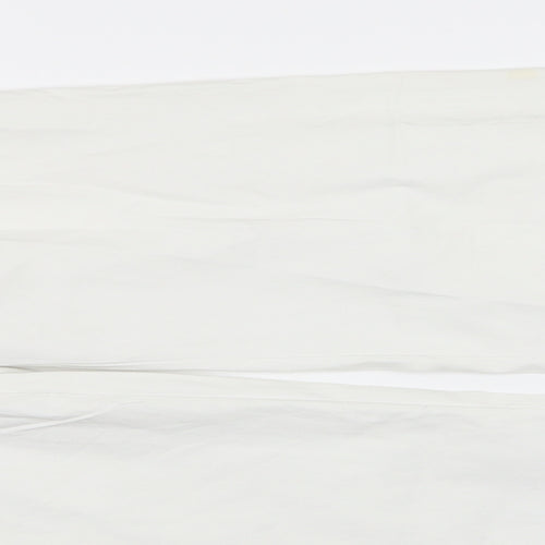 La Bella Womens White   Trousers  Size 14 L26 in