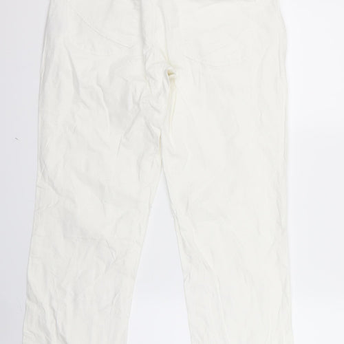 nopp;es Womens White   Trousers  Size S L26 in
