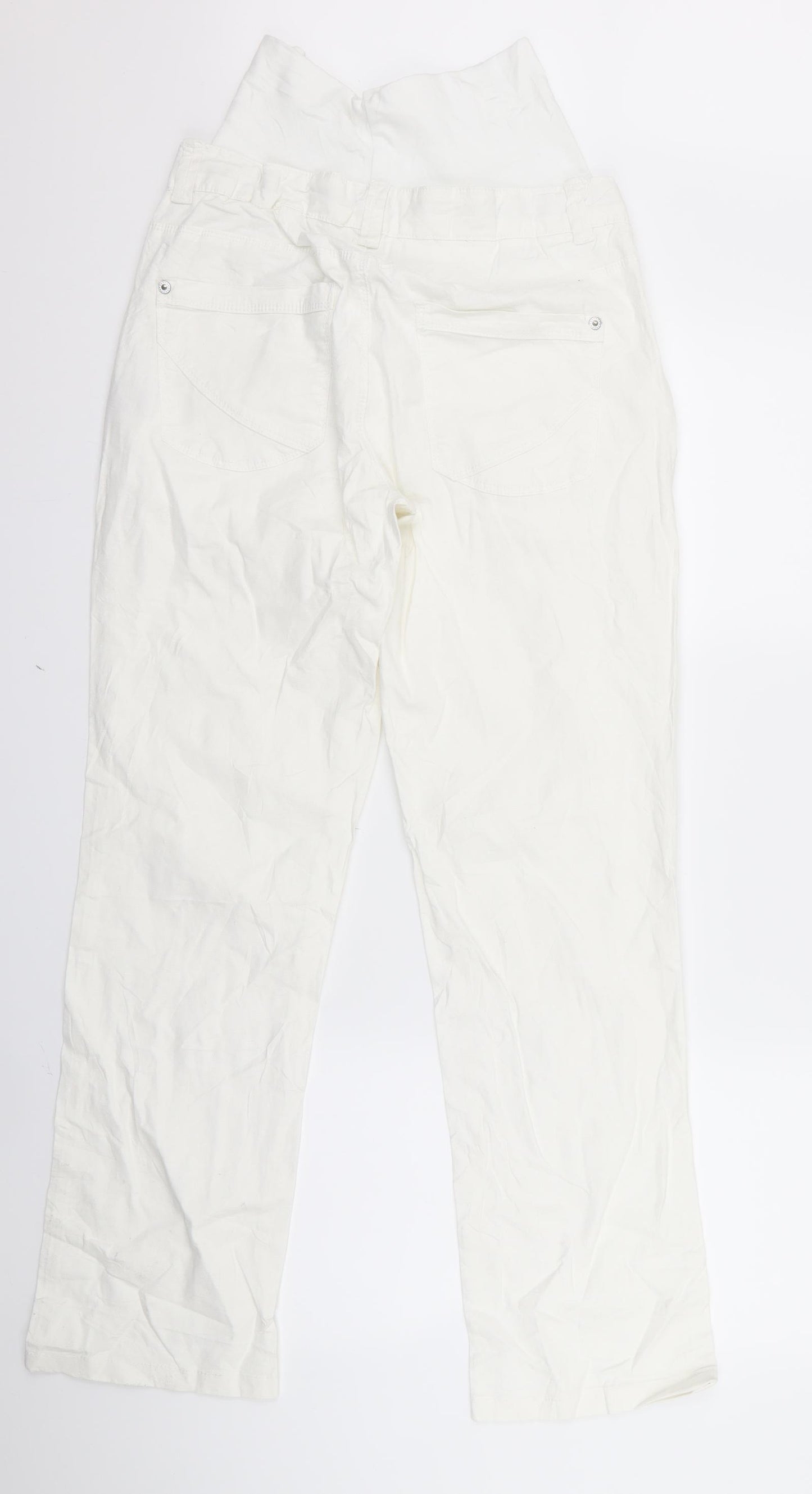nopp;es Womens White   Trousers  Size S L26 in