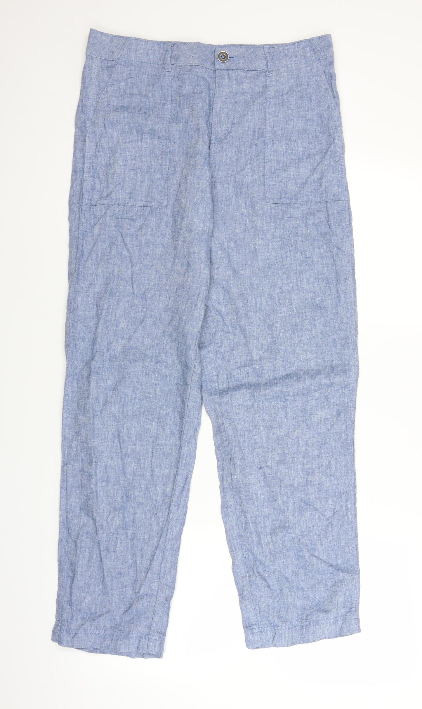 F&F Womens Blue   Trousers  Size 12 L28 in