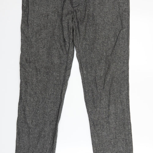 H&M Womens Grey   Trousers  Size 34 in L30 in