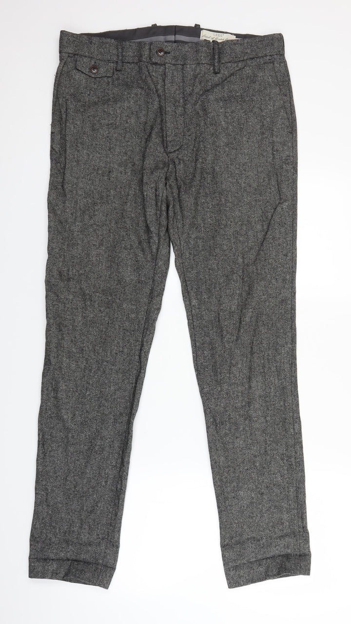 H&M Womens Grey Trousers Size 34 in L30 in