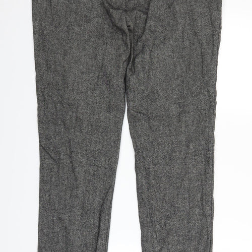 H&M Womens Grey   Trousers  Size 34 in L30 in