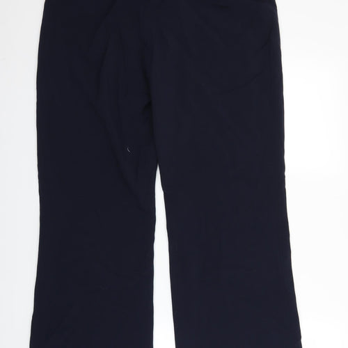 Laura Brook Womens Blue   Trousers  Size 14 L28 in