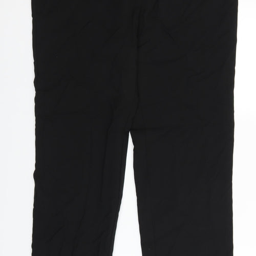 Papaya Womens Black   Trousers  Size 12 L28 in