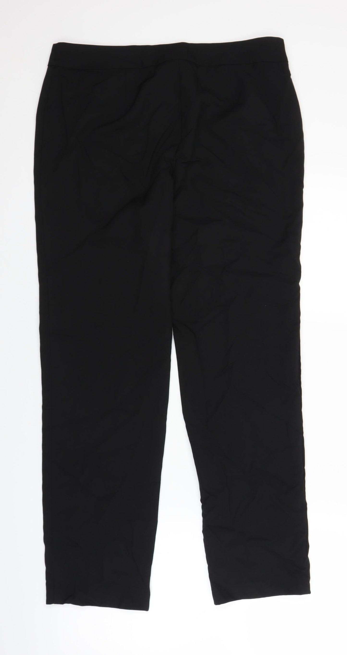 Papaya Womens Black   Trousers  Size 12 L28 in