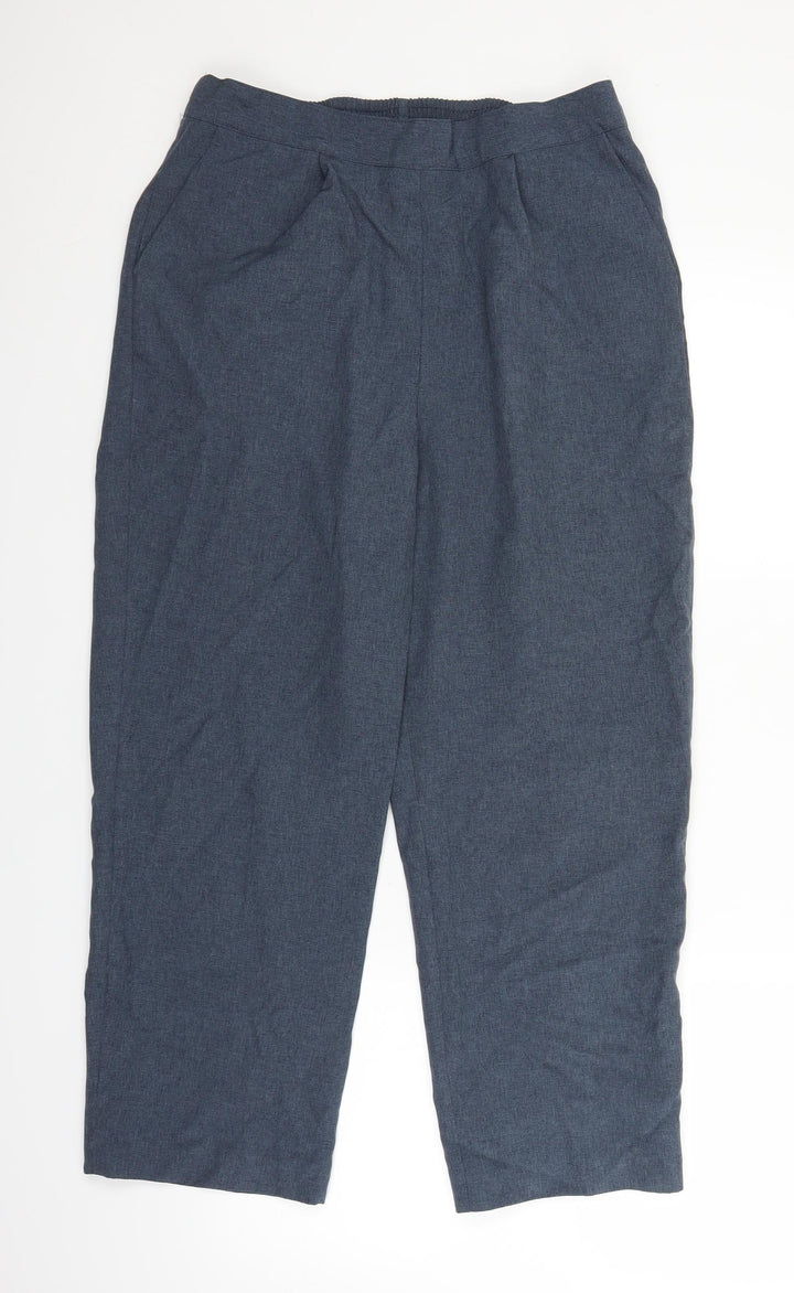 Bonmarché Womens Blue   Trousers  Size 14 L24 in