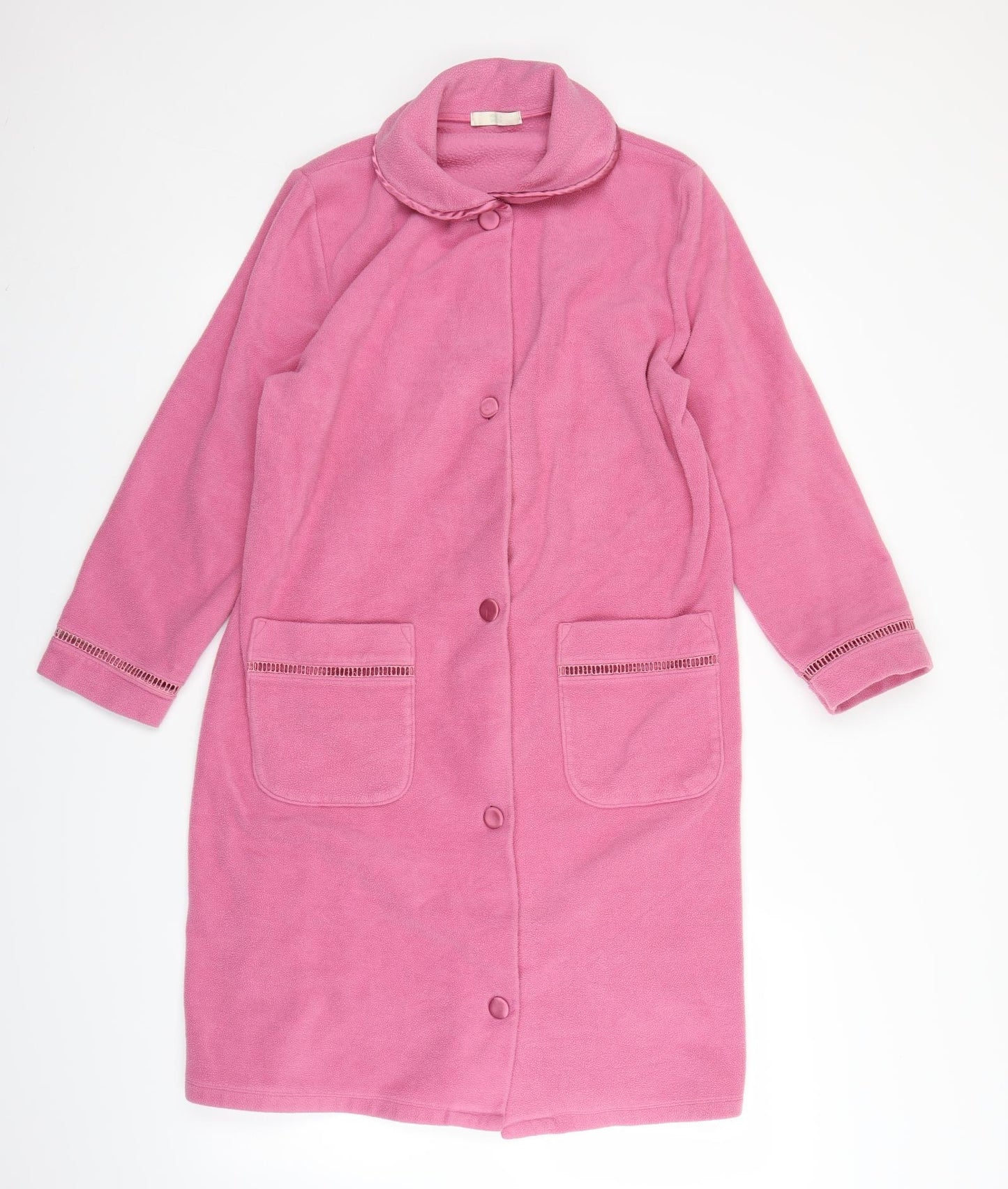 Marks and Spencer Womens Pink  Fleece Jacket Coat Size 8
