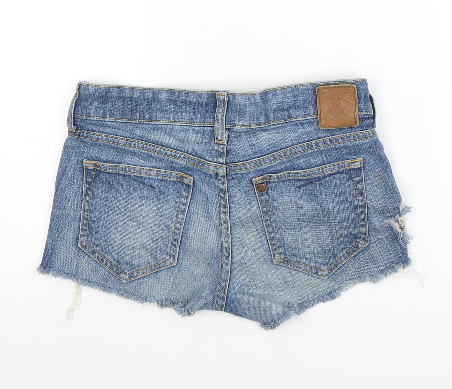 H&M Womens Black  Denim Cut-Off Shorts Size 26 in
