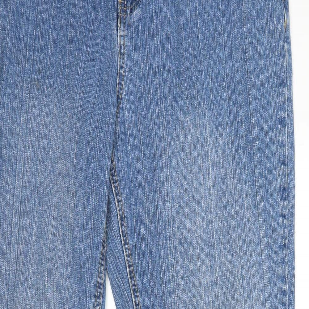 Peacocks Womens Blue  Denim Bootcut Jeans Size 12 L26 in