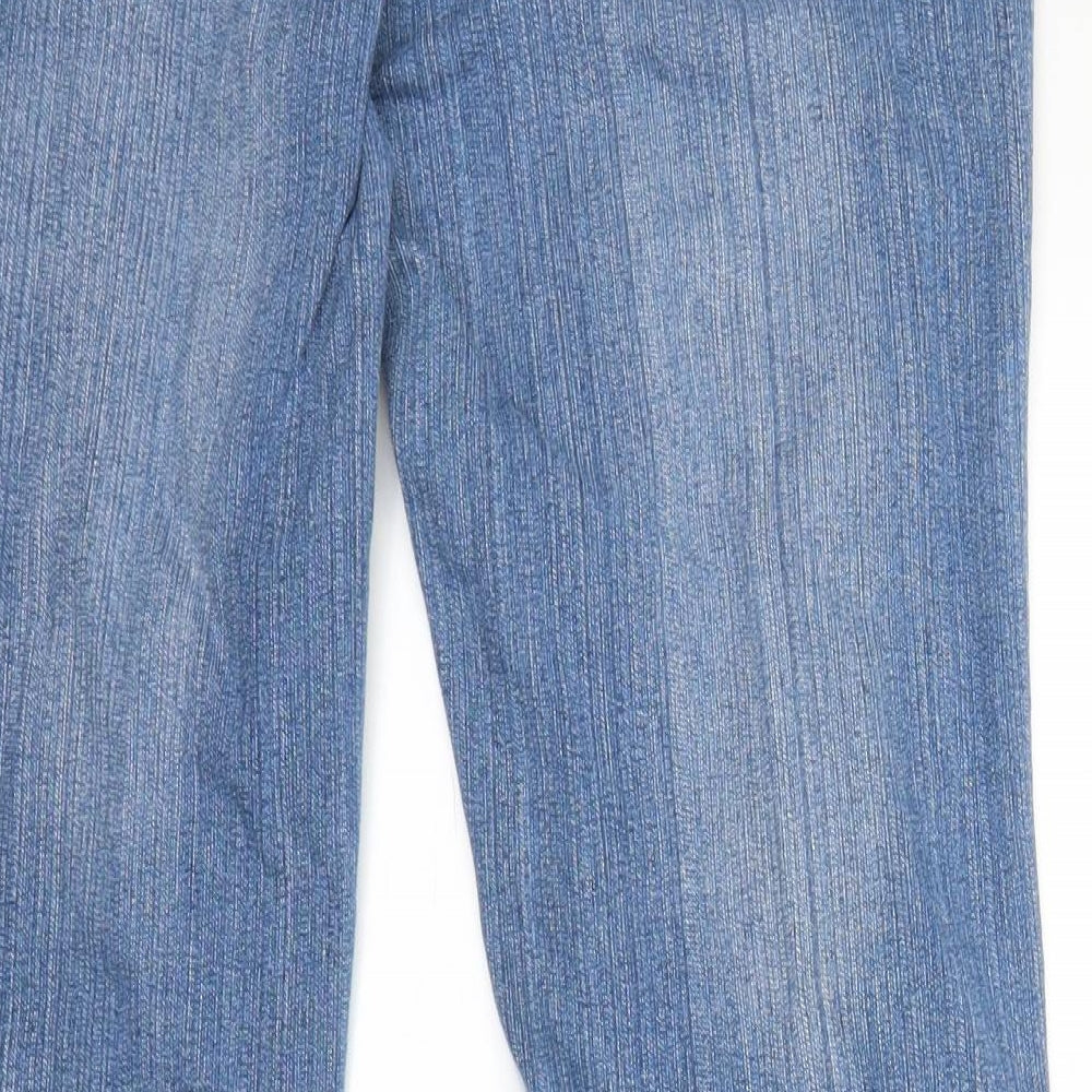 Peacocks Womens Blue  Denim Bootcut Jeans Size 12 L26 in