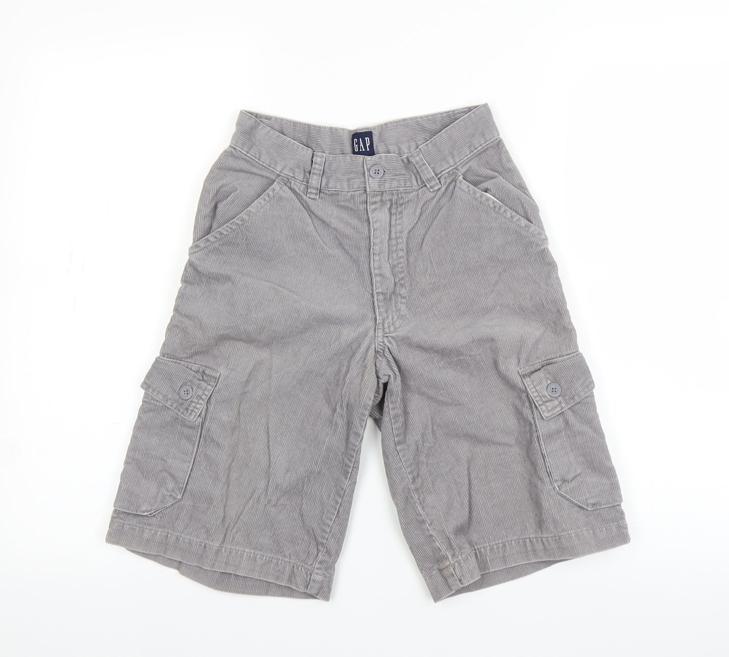 Gap Womens Grey  Corduroy Cargo Shorts Size 8