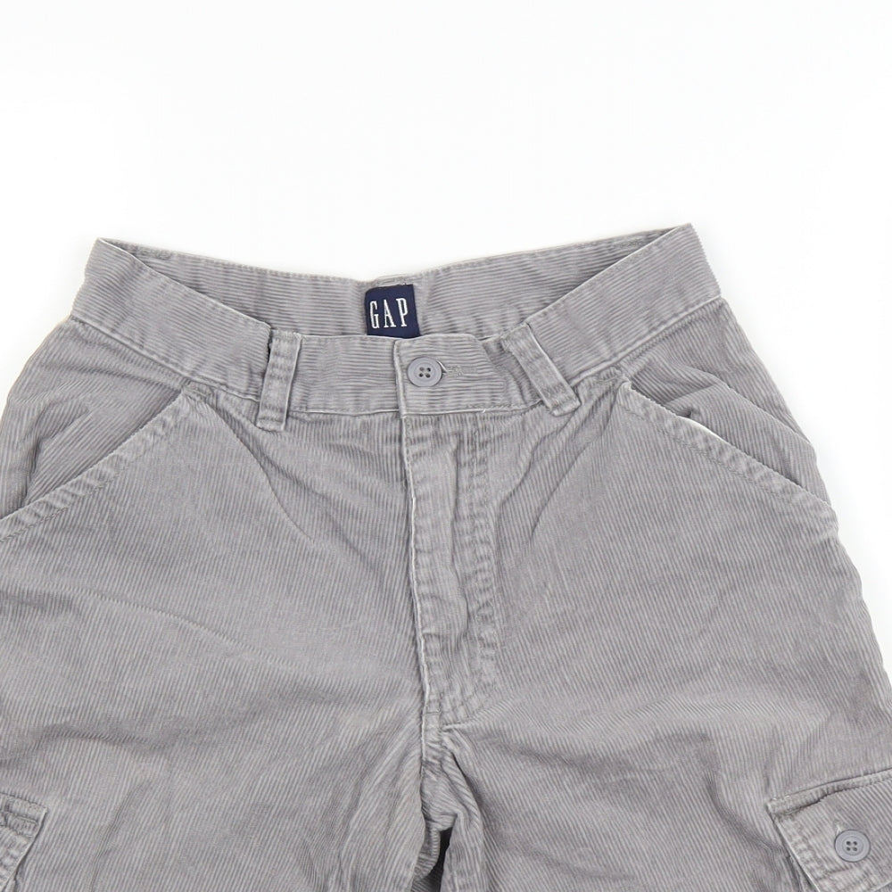 Gap Womens Grey  Corduroy Cargo Shorts Size 8