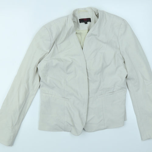 New Look Womens Beige   Jacket Blazer Size 14