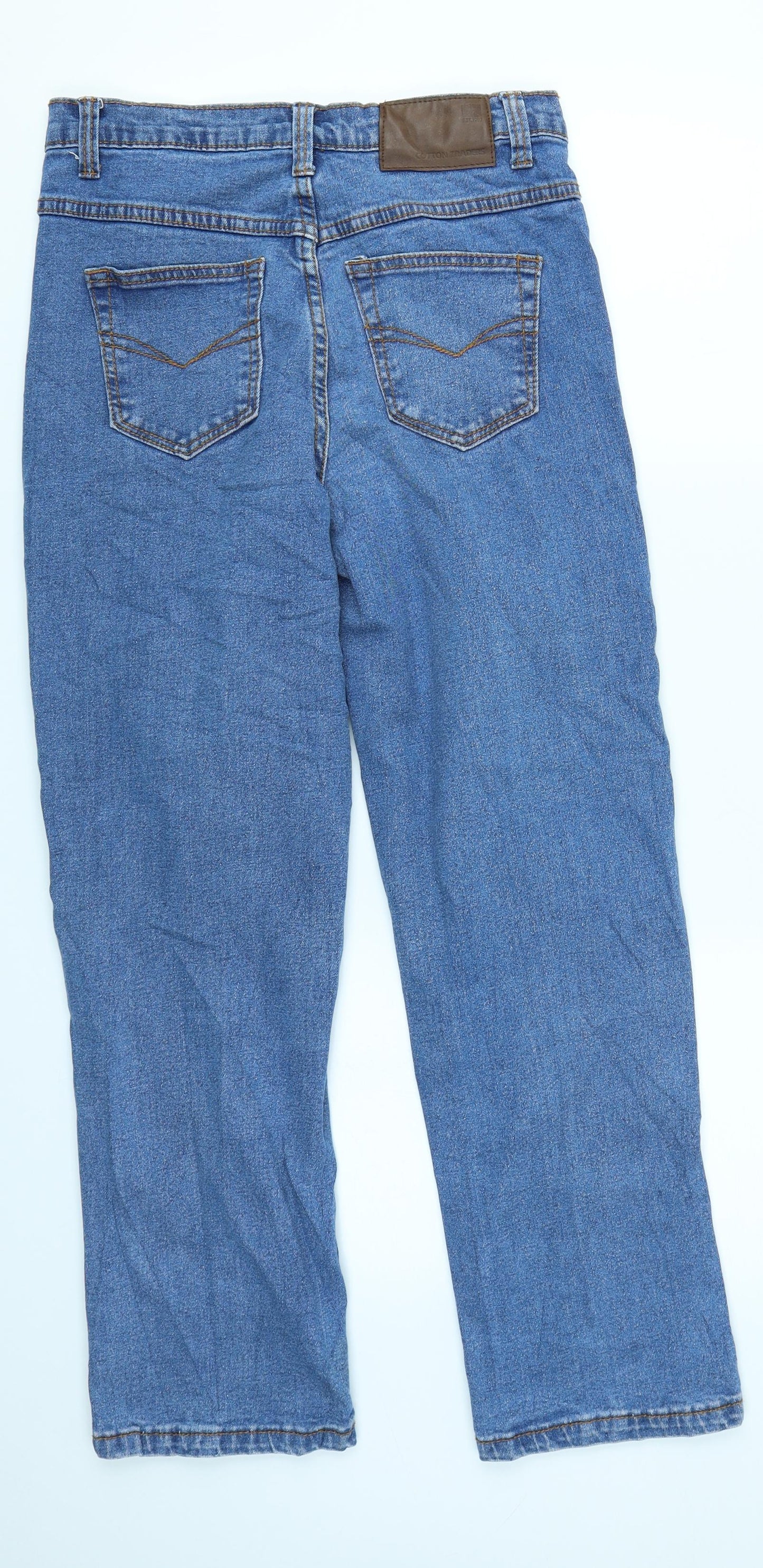 Cotton Traders Womens Blue  Denim Straight Jeans Size 10 L25 in