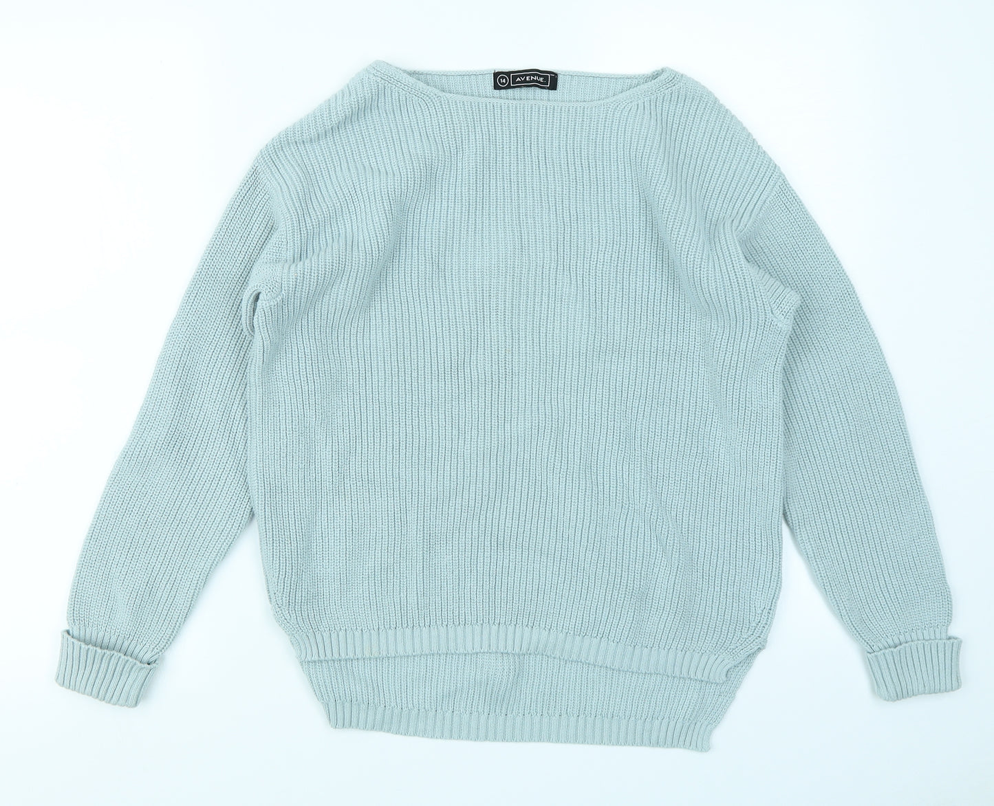 Avenue Womens Blue   Pullover Jumper Size 14
