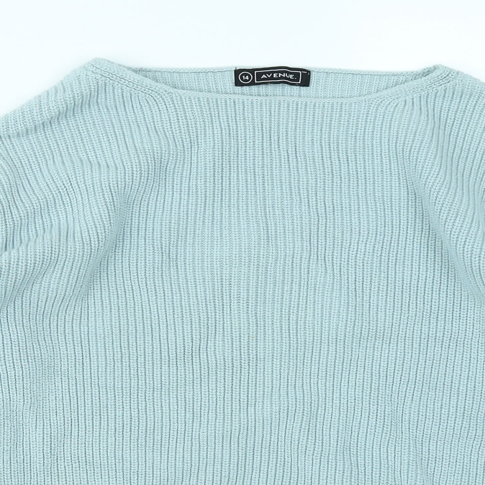 Avenue Womens Blue   Pullover Jumper Size 14