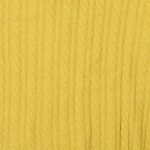 Pure & Natural Womens Yellow   Pullover Jumper Size L