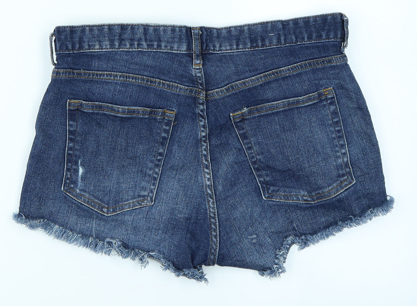 H&M Womens Blue  Denim Hot Pants Shorts Size 10