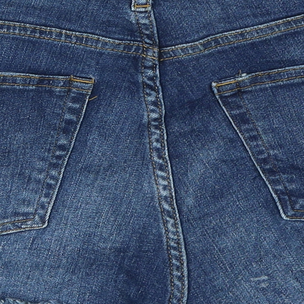 H&M Womens Blue  Denim Hot Pants Shorts Size 10