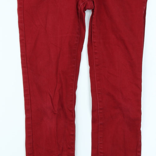 NEXT Womens Red  Denim Skinny Jeans Size 10 L27 in
