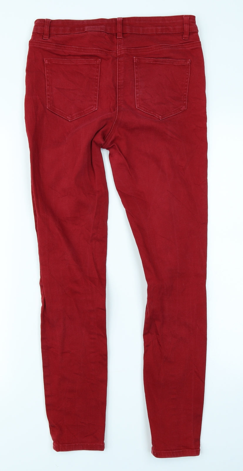 NEXT Womens Red  Denim Skinny Jeans Size 10 L27 in