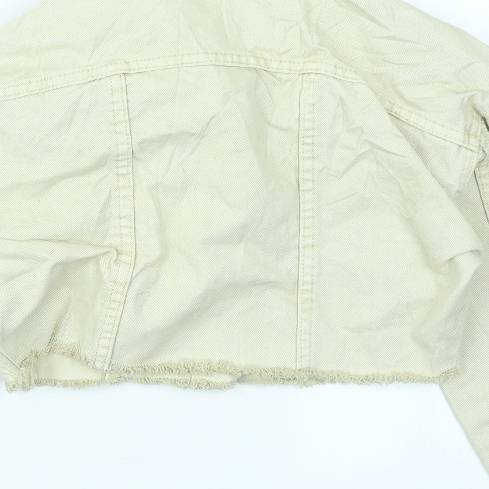 George Girls Ivory  Denim Jacket  Size 8-9 Years