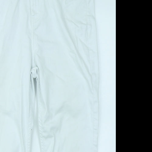 Marks & Spencer Womens White  Denim Capri Jeans Size 14 L20 in