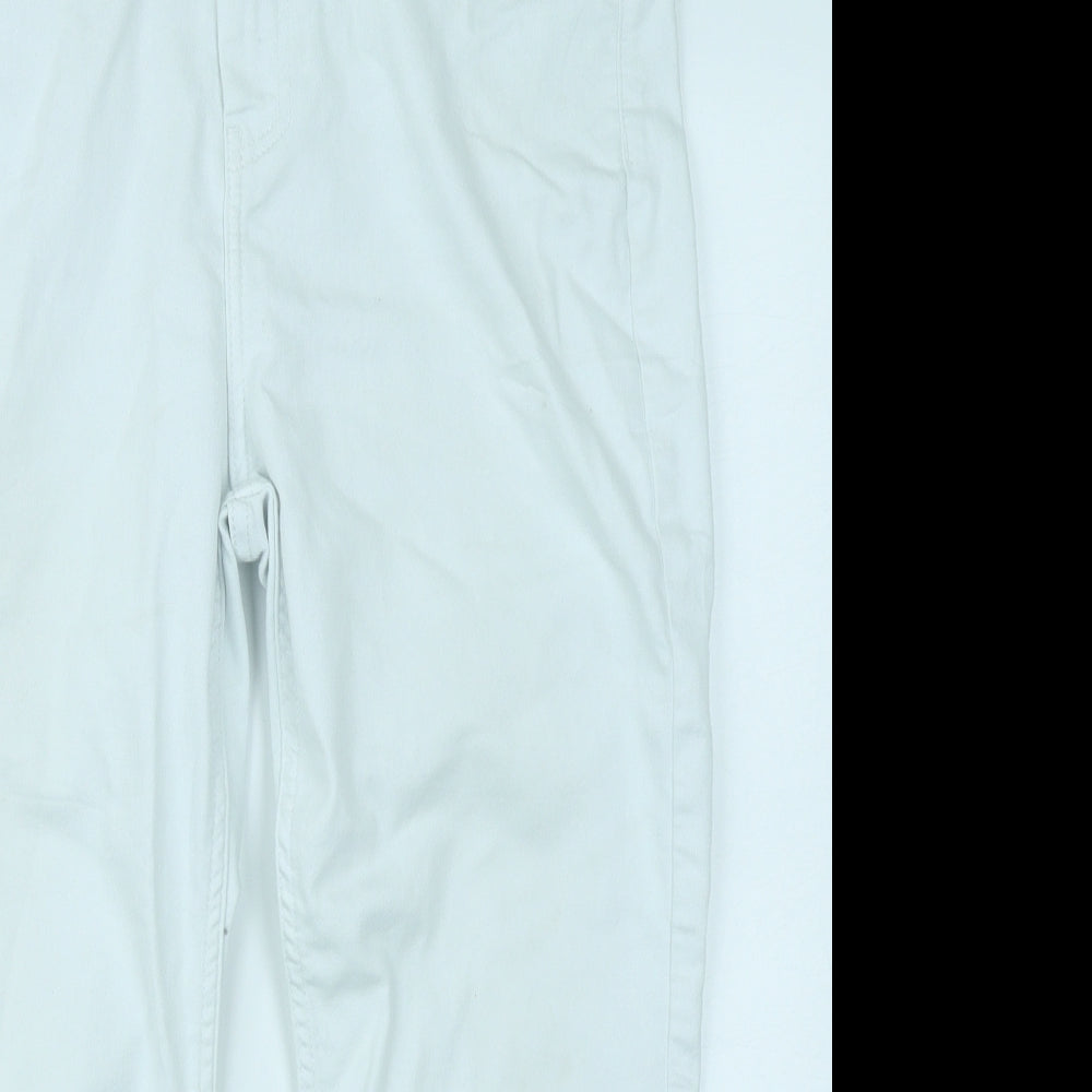 Marks & Spencer Womens White  Denim Capri Jeans Size 14 L20 in