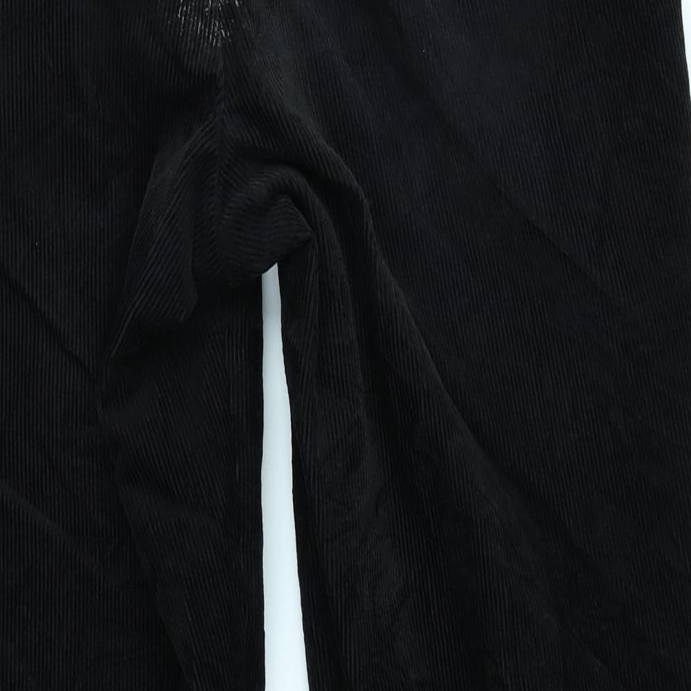 Marks & Spencer Mens Black  Corduroy Chino Trousers Size 36 in L31 in