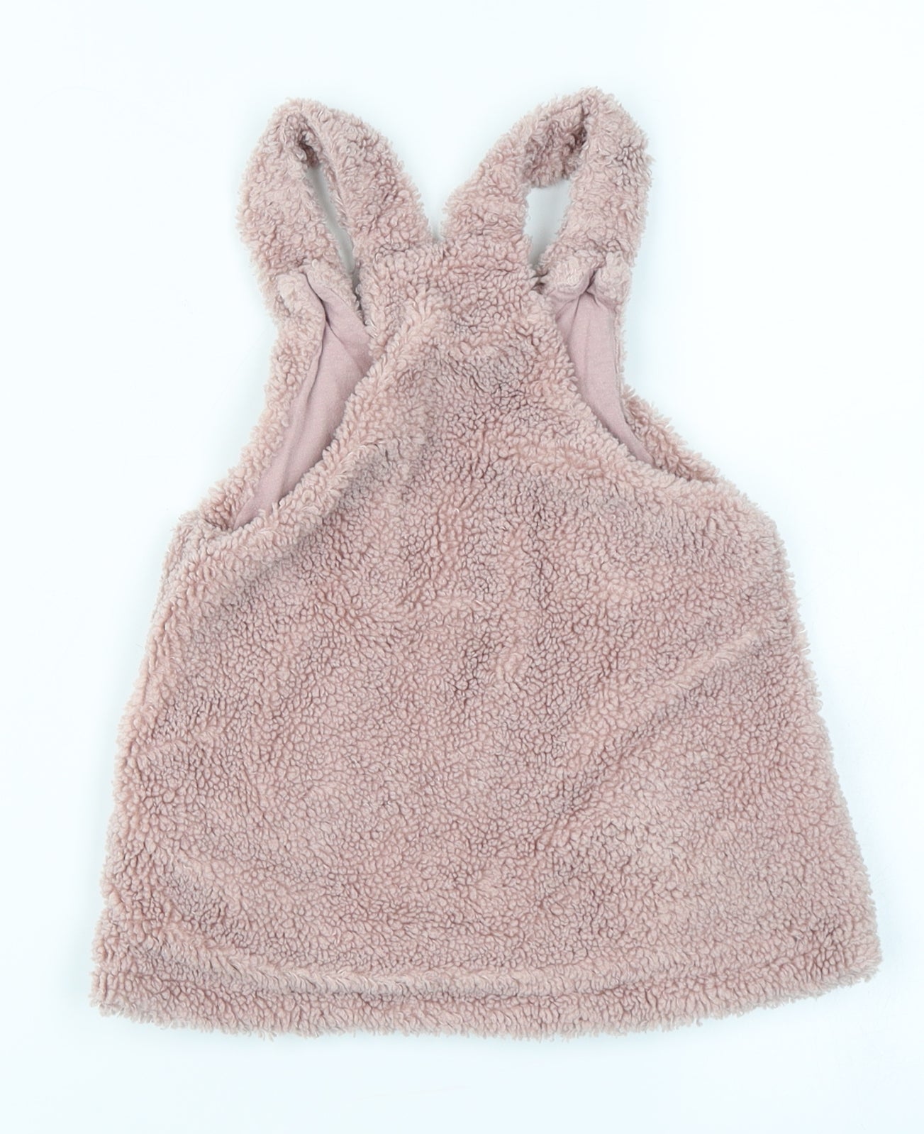NEXT Girls Pink   Pinafore/Dungaree Dress  Size 12-18 Months