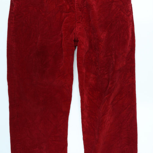 Oliver Brown Mens Red  Corduroy Trousers  Size 38 in L25 in