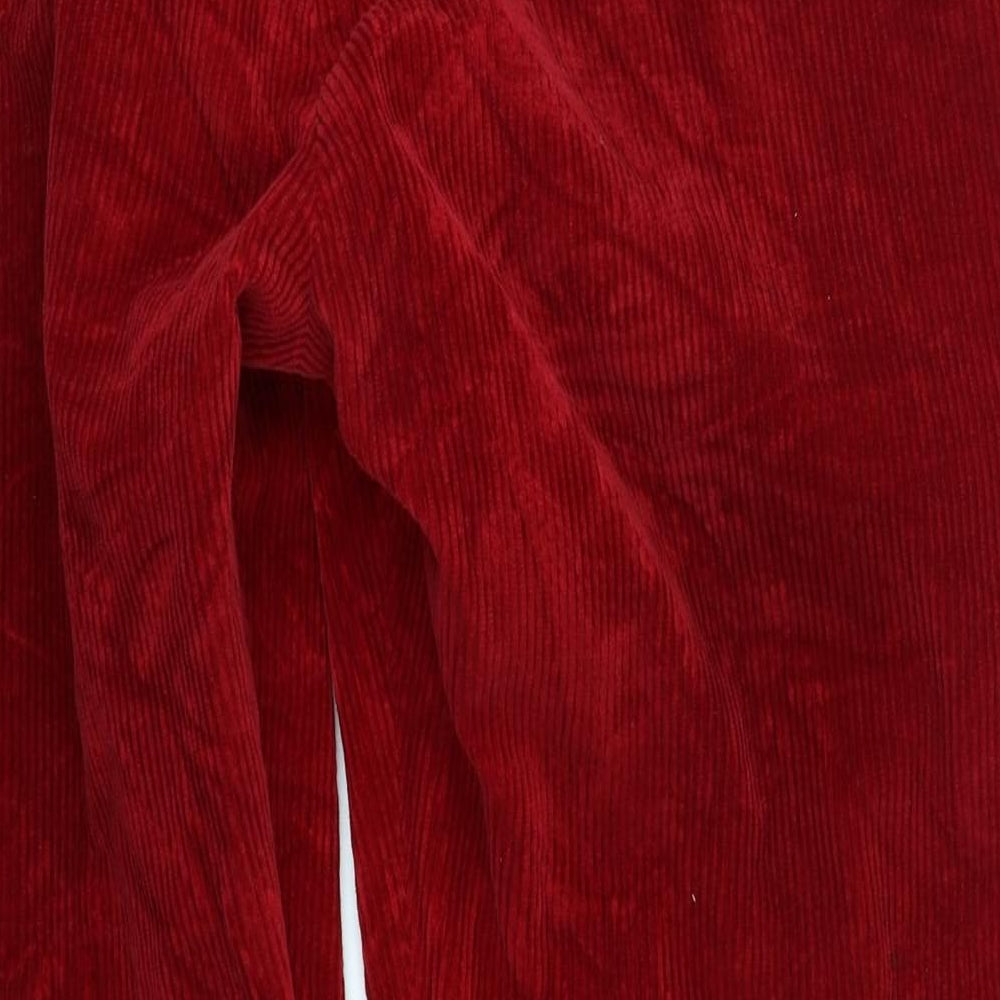 Oliver Brown Mens Red  Corduroy Trousers  Size 38 in L25 in