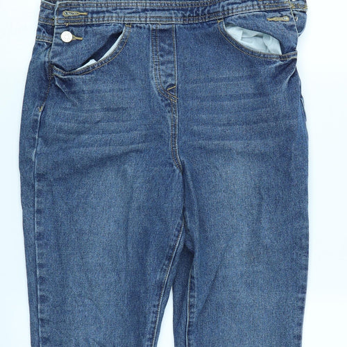 George Girls Blue  Denim Dungaree One-Piece Size 12-13 Years