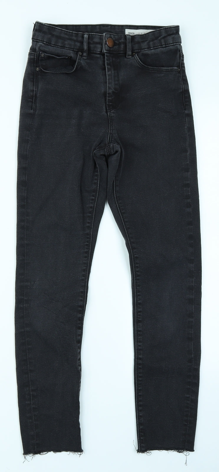 ASOS Womens Black  Denim Skinny Jeans Size 26 in L30 in