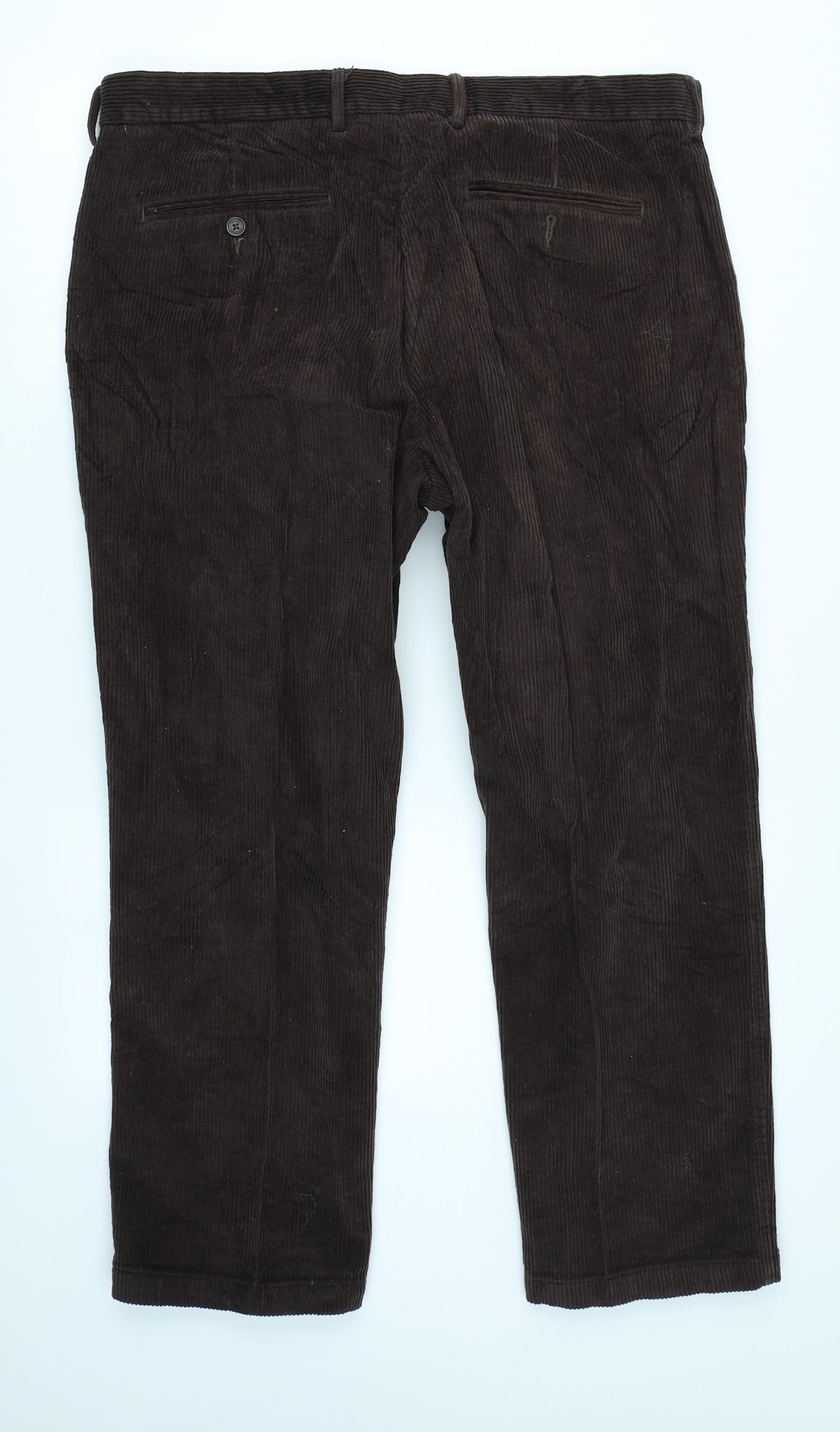 Samuel Windsor Mens Brown  Corduroy Chino Trousers Size 40 in L26 in