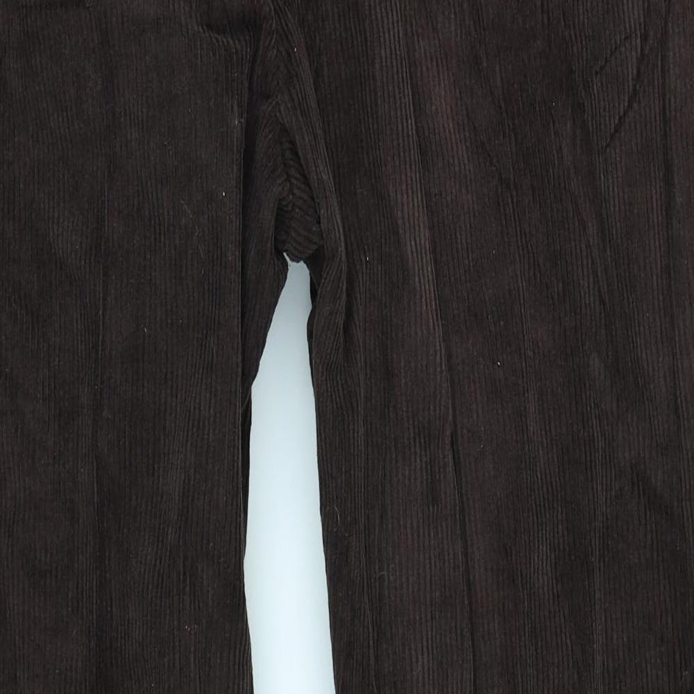 Samuel Windsor Mens Brown  Corduroy Chino Trousers Size 40 in L26 in