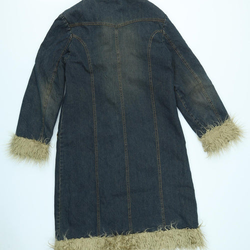 Blanc Noir Womens Blue  Denim Jacket  Size 14