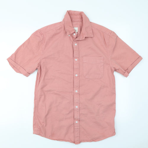 River Island Mens Pink    Button-Up Size S