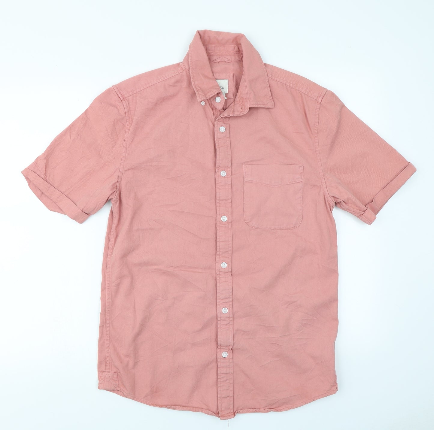 River Island Mens Pink    Button-Up Size S