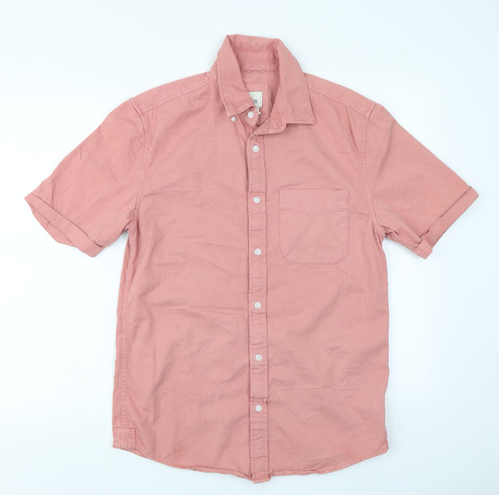 River Island Mens Pink    Button-Up Size S