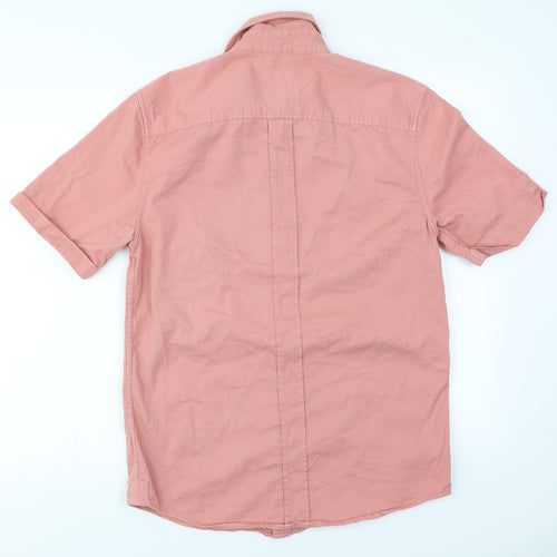 River Island Mens Pink    Button-Up Size S
