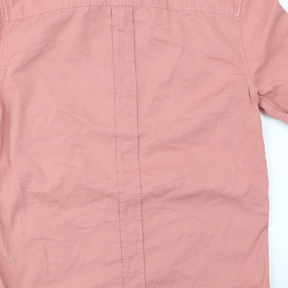 River Island Mens Pink    Button-Up Size S