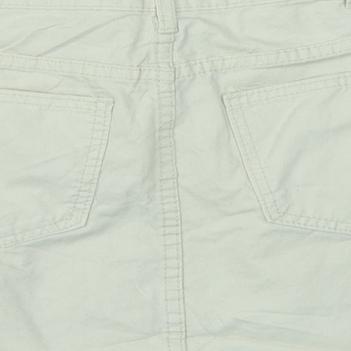 Jeans Womens Ivory  Denim A-Line Skirt Size L