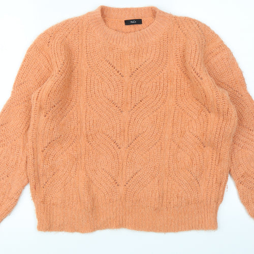 M&Co Womens Orange   Pullover Jumper Size 10