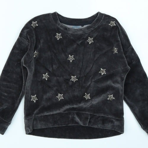NEXT Girls Grey   Pullover Sweatshirt Size 6 Years