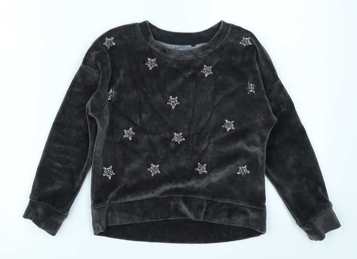 NEXT Girls Grey   Pullover Sweatshirt Size 6 Years