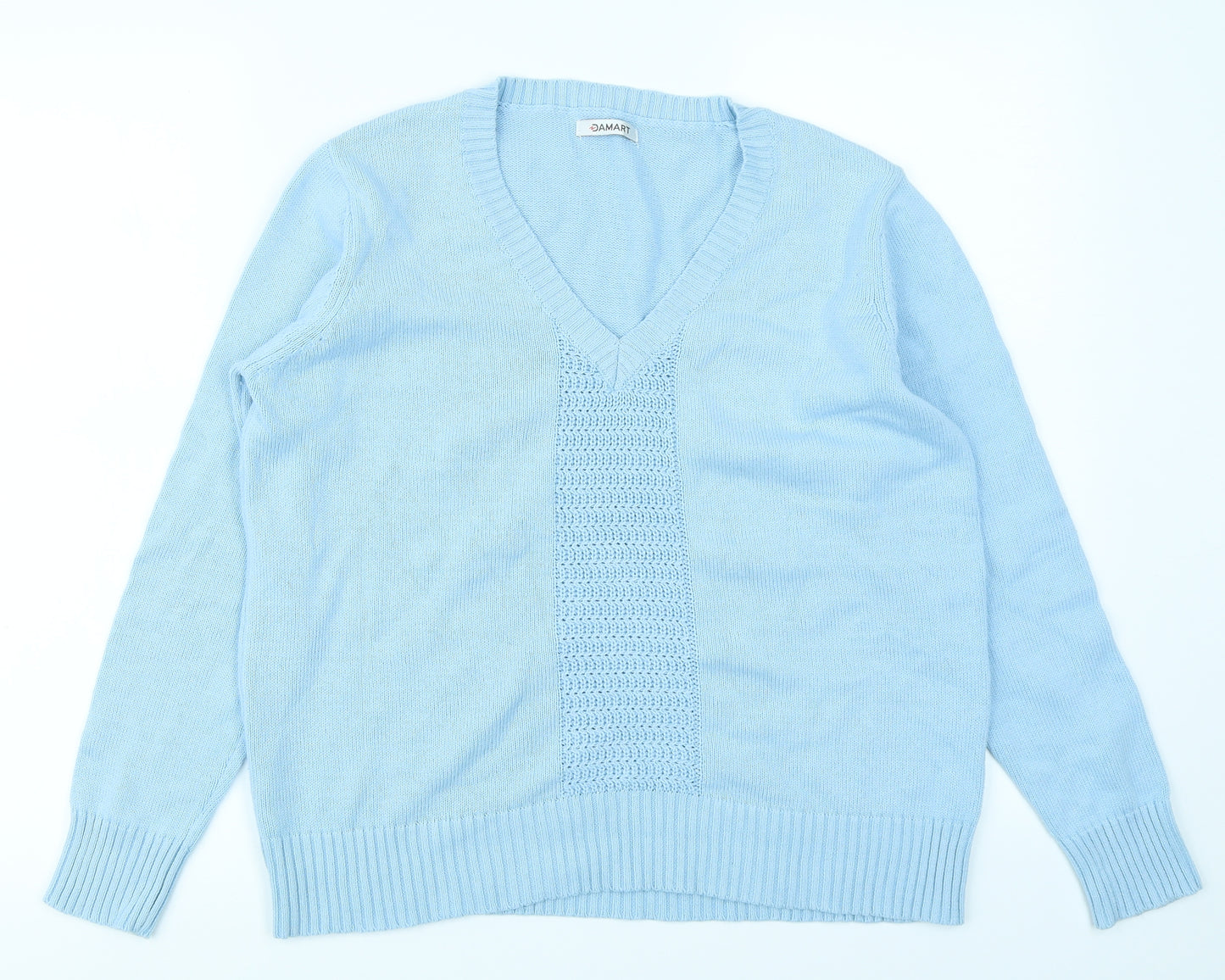 Dmart Womens Blue  Knit Pullover Jumper Size 14